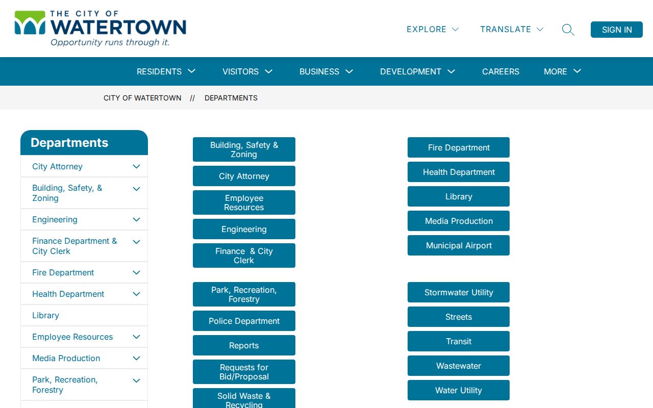 Watertown Police Department criminal records office source